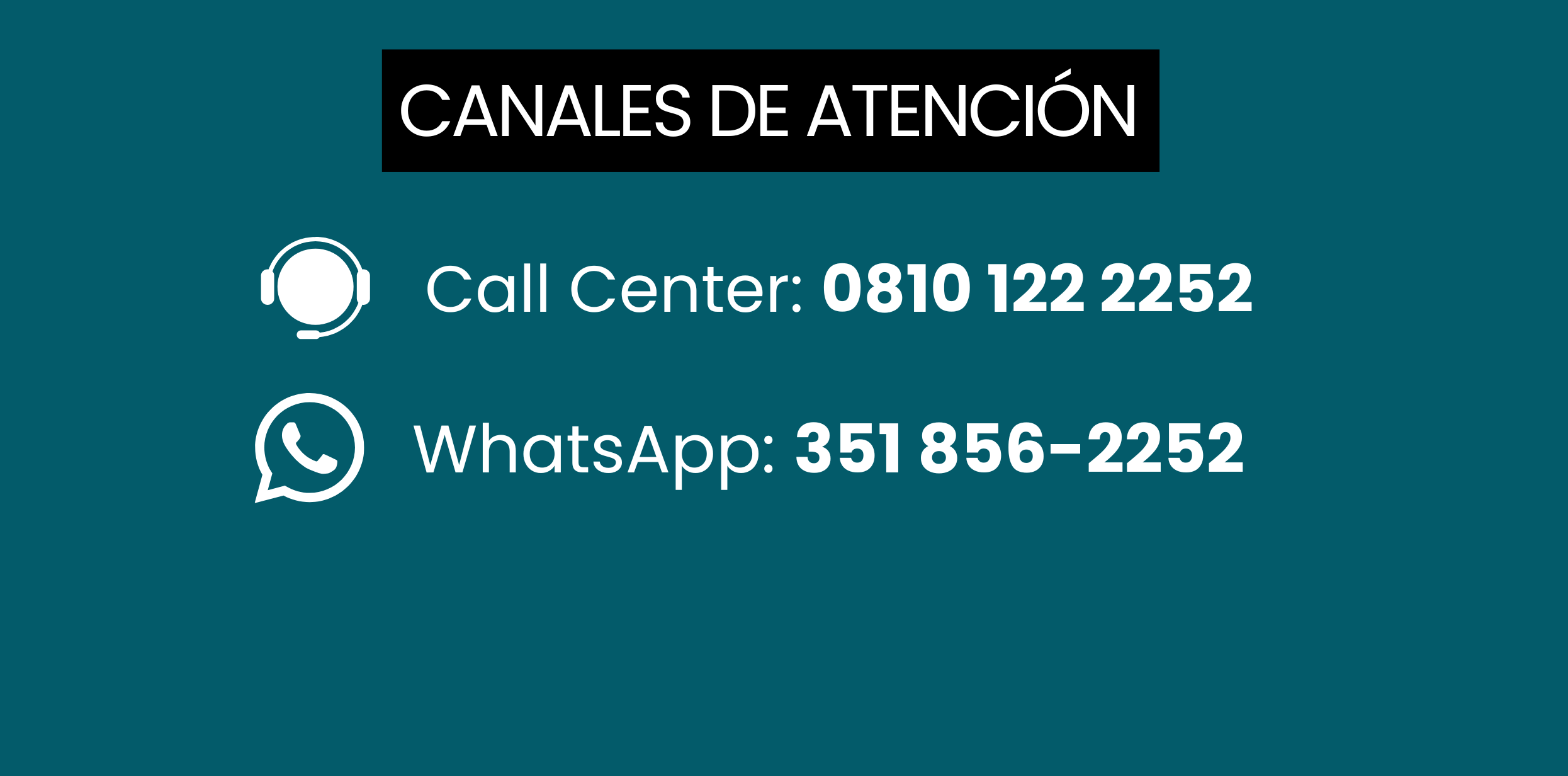 Canales de Atención